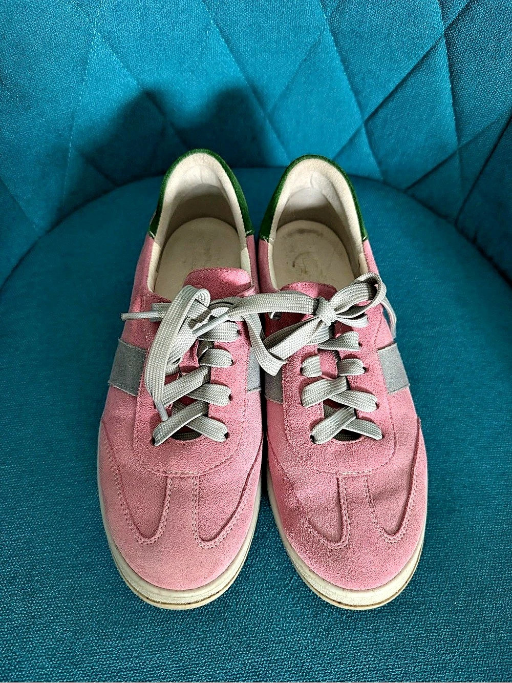 Veja Panenka Suede Pink & Gray Sneakers